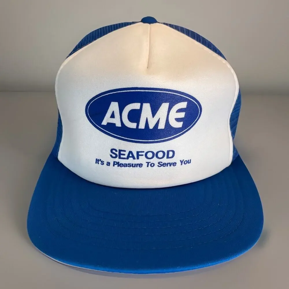 Vtg 1980’s Trucker Hat Snapback Cap ACME Food Service EUC 4